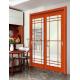 Customized Sliding Open Door Solid Wood Glass Sliding Door Classic Interior Doors