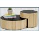 black Contemporary Coffee Table Set ODM Hotel Bedroom Furniture Set Multipurpose