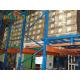 Industrial Q235b Push Back Racking , Warehouse Pushing Back Pallets With