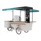 Electric / Pedal Coffee Bike Cart Easy Cleaning 304 Stainless Steel Worktable