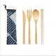 Kitchen Tableware Set Home Barbecue Bamboo Knives Forks And Spoons cutlery set