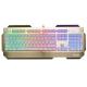 Palm-rest Multimedia Mechanical Gaming Keyboard Adjustable Colorful Backlit