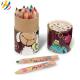 Pencil Crayon ODM Service H180mm Paper Tube Box Packaging