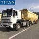 TITAN 3/4/5 axle Scrap tilted dumper semi dump trailer capacity