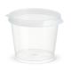 50ml Round Clear Mini Sauce Cup PP Plastic Sauce Cup With Lid