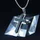 Fashion Top Trendy Stainless Steel Cross Necklace Pendant LPC407