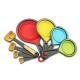 Colorful Silicone Collapsible Folding Measuring Cups and Spoons 4 Piece Set