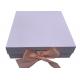 Purple 70gsm Luxury Paper Gift Box , Birthday Gift Packing Box
