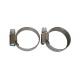 Stainless Steel Band & Zinc Plated Screw  Hose Clamp with Welding 9mm Bandwith Germany Type, W2