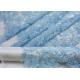 Blue Embroidery Floral Corded Lace Fabric With Sequin For Craft Make Gauze Dress