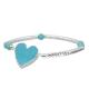 Natural Turquoise Anxiety Relief Bracelet Love Heart Shaped Mental Health Gift