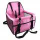 Pink 42cm Dog Travel Car Seat BSCI Collapsible Dog Carrier Car