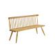 Northern Europe Style Long Bench Chair Solid Wood Dining Chair Durable Antique For Garden