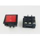 KCD 9 Colored Rocker Switches 31 MM * 36 MM High Current 6 Pins 9 Pins