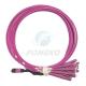 8  Fiber OM4 MPO to LC Patch Cord  MPO to LC Fiber Optic Breakout Cable