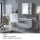 Modern Bathroom Vanity Cabinets Furniture PVC Carcase Material Wall Mounted