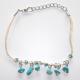 Hand woven Turquoise String Bracelets Wholesale, Retro Fashion Woven turquoise Charm Pendants Strand Bracelets