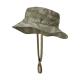 Adjustable Folding Outdoor Boonie Hat , Men Beach Sunshade Camo Bucket Hat With String