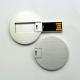 Metal Mini Round Credit Card USB Sticks UDP flash 2.0 FCC approved