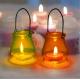 Glass hurricane lamp hanging glass candle jar glass container for wax , tealight, votive