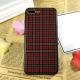 PC+TPU Silk Grain Classical Cloth Grid Cell Phone Case Cover For iPhone 7 6s Plus