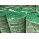 Green PVC Coated Welded Wire Mesh Panels / Plain Weave Mesh For Railings