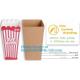 Quality-assured Professional Made Striped Popcorn Boxes,offset printing or flexo printing popcorn bucket/paper box pack