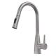 304/316 Stainless Steel Satin Finished Kitchen Faucet With Pull Down Out