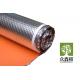 Orange Underfloor Heating Underlay Water Proofing Anti Static Silver Foam