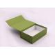 Recyclable Rigid Cardboard Boxes , Glossy White Collapsible Gift Boxes