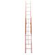 Lightweight 16 Tread Fiberglass Step Ladder OEM Accepted Corrosion Resistance