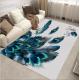Feather  Pattern polyester Fiber Living Room Floor Carpet Special Style