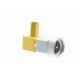 Brass Gold Plated SMA Male RF Connector Stainless Steel Right Angle Connector