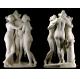Stone hand carved statue Three graces lady marble sculpture for art gallery,stone carving supplier
