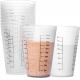 8oz Reusable Plastic Measuring Cups Liquid Paint Mixing Measure Cups For Kitchen Cooking