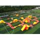 Giant Inflatable Floating Water Park / 0.9mm Pvc Tarpualins Inflatable Water Sports