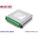 Green 1*8 Fiber Optic Splitter LGX PLC 0.3m Length For Rack Mountable Terminal Box