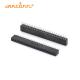 180 Degree Machined 1.27 Mm Female Header Single Row Header PIN Socket Connector