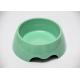6.9'' Platisc Pet Bowls Food Grade ABS Light Green With Anti Skidding