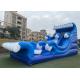 0.55mm PVC Backyard 15ft Inflatable Water Slides With Pool