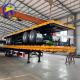 20FT 40FT Heavy Duty Platform Flatbed Container Semi Trailer with 4 Axles to Tajikistan