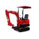 Red Color Mini Excavator Machine For Foundation Construction