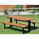 Wearproof Stain Resistant Wooden Picnic Table Bench Set