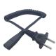 Durable 2pin black  power cable for shaver  copper power cord