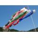 Customized Japanese Fish Windsock Polyester Satin Decorative Outdoor 100cm