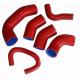 Red Large Diameter Silicone Tubing , Silicone Radiator Hose Long Life Time