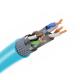 OEM Cat8 High Speed LAN Cable with Individual Shield Al/Foil and Solid Bare Copper
