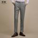 2023 100% Wool Men's Suits Pants Formal Business Pants Slim-fit Man Casual Trouser