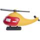 Helicopter ABS Material Red Color Coin Piggy Bank For Kids Playing