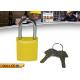 Colorful Aluminum Safety Lockout Padlocks Stable Paint Coating Surface